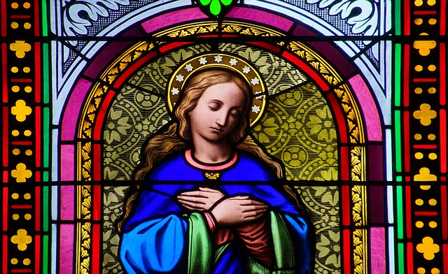 Mary Magdalene, stained glass, France
