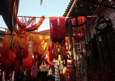 Wool hanging in Souk, Marrakech