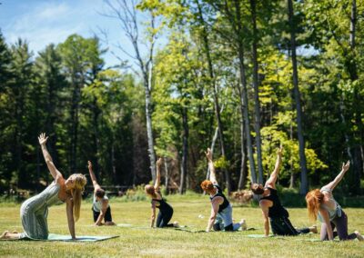 Whispering Springs Wilderness Retreat, Yoga on the Lawn