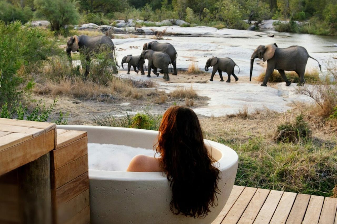 Private Granite Suites Bath safari at Londolozi