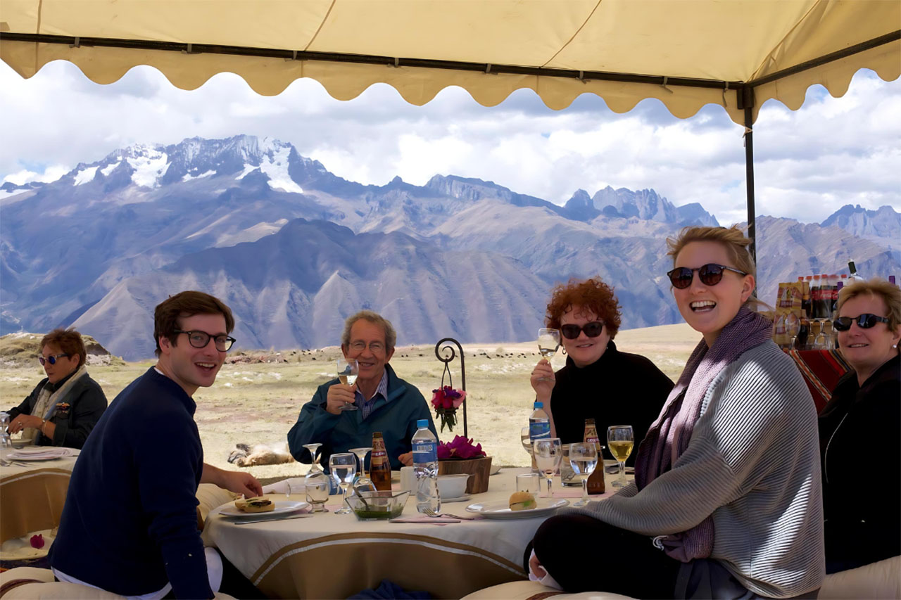 Peru Andes outdoor lunch